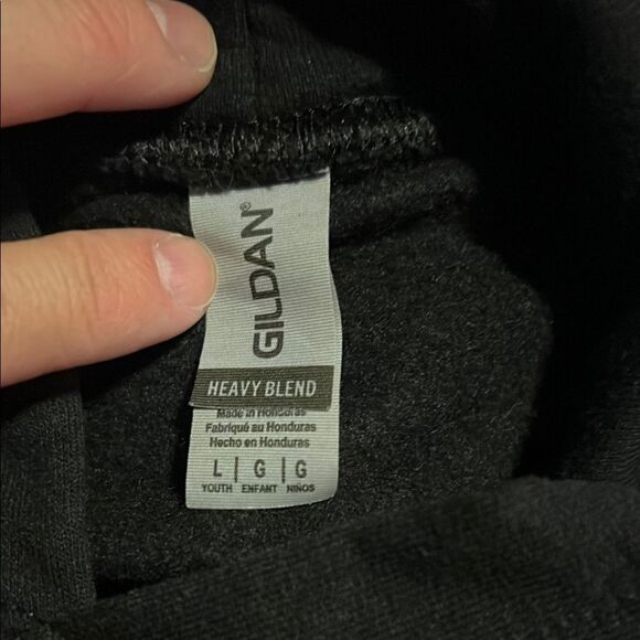 Gildan Black Hoodie with Graphic Design - Picture 3 of 4